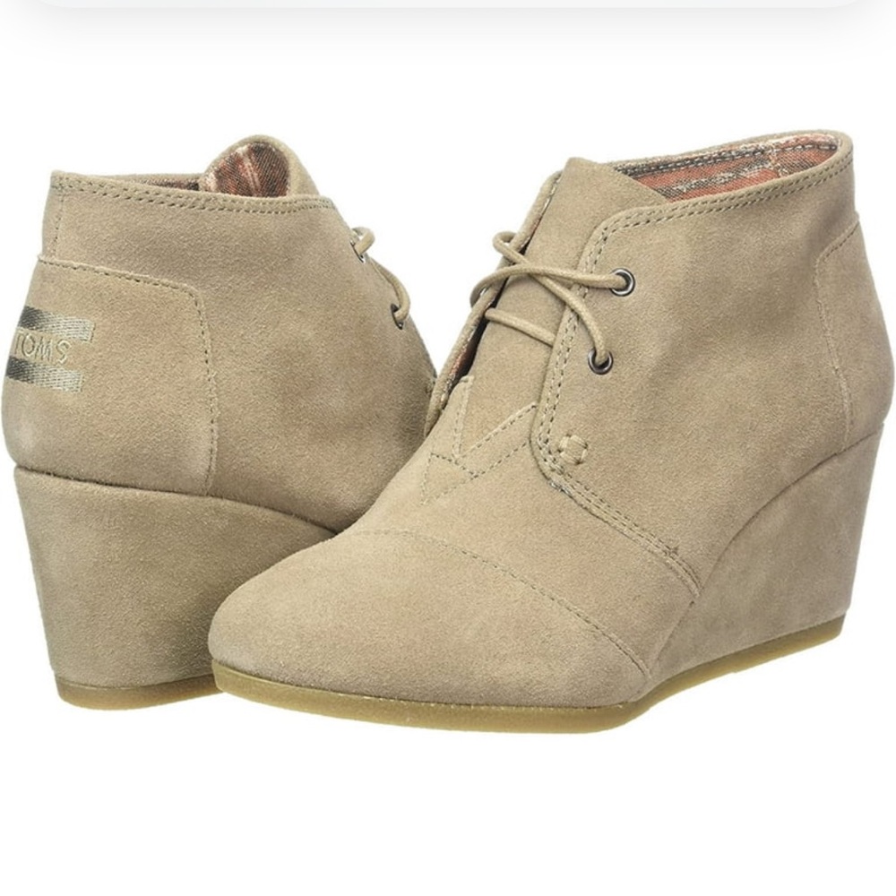 Tom’s booties. Worn once size 8
